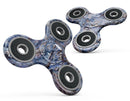 Abstract Wet Paint Blues Full-Body Fidget Spinner Skin-Kit
