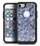 Abstract Wet Paint Blues - iPhone 7 or 7 Plus Commuter Case Skin Kit