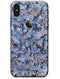 Abstract Wet Paint Blues - iPhone X Skin-Kit