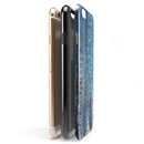 Abstract Wet Paint Blues v8 iPhone 6/6s or 6/6s Plus 2-Piece Hybrid INK-Fuzed Case