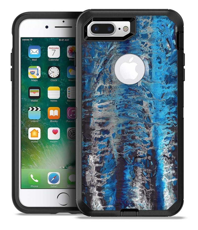 Abstract Wet Paint Blues v8 - iPhone 7 Plus/8 Plus OtterBox Case & Skin Kits