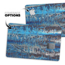 Abstract Wet Paint Blues v8 - Premium Protective Decal Skin-Kit for the Apple Credit Card