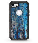 Abstract Wet Paint Blues v8 - iPhone 7 or 8 OtterBox Case & Skin Kits