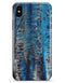 Abstract Wet Paint Blues v8 - iPhone X Clipit Case