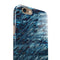 Abstract Wet Paint Blues v972 iPhone 6/6s or 6/6s Plus 2-Piece Hybrid INK-Fuzed Case