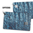 Abstract Wet Paint Blues v972 - Premium Protective Decal Skin-Kit for the Apple Credit Card