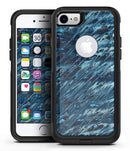 Abstract Wet Paint Blues v972 - iPhone 7 or 7 Plus Commuter Case Skin Kit