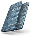 Abstract Wet Paint Blues v972 - Skin-kit for the iPhone 8 or 8 Plus