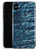 Abstract Wet Paint Blues v972 - iPhone X Clipit Case