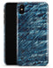 Abstract Wet Paint Blues v972 - iPhone X Clipit Case