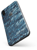 Abstract Wet Paint Blues v972 - iPhone X Skin-Kit