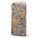 Abstract Wet Paint Color Paradise iPhone 6/6s or 6/6s Plus 2-Piece Hybrid INK-Fuzed Case