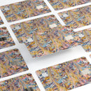 Abstract Wet Paint Color Paradise - Premium Protective Decal Skin-Kit for the Apple Credit Card