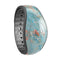 Abstract Wet Paint Coral Blues - Decal Skin Wrap Kit for the Disney Magic Band