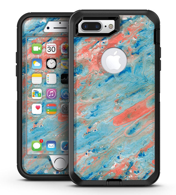 Abstract Wet Paint Coral Blues - iPhone 7 Plus/8 Plus OtterBox Case & Skin Kits