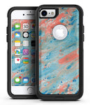 Abstract Wet Paint Coral Blues - iPhone 7 or 8 OtterBox Case & Skin Kits