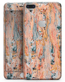 Abstract Wet Paint Coral Love - Skin-kit for the iPhone 8 or 8 Plus