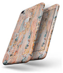 Abstract Wet Paint Coral Love - Skin-kit for the iPhone 8 or 8 Plus