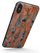 Abstract Wet Paint Coral Love - iPhone X Skin-Kit