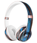 Abstract Wet Paint Dark Blues Full-Body Skin Kit for the Beats by Dre Solo 3 Wireless Headphones
