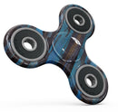 Abstract Wet Paint Dark Blues Full-Body Fidget Spinner Skin-Kit