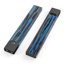Abstract Wet Paint Dark Blues - Premium Decal Protective Skin-Wrap Sticker compatible with the Juul Labs vaping device