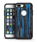 Abstract Wet Paint Dark Blues - iPhone 7 or 7 Plus Commuter Case Skin Kit
