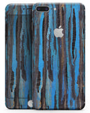 Abstract Wet Paint Dark Blues - Skin-kit for the iPhone 8 or 8 Plus