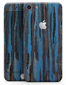 Abstract Wet Paint Dark Blues - Skin-kit for the iPhone 8 or 8 Plus