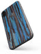 Abstract Wet Paint Dark Blues - iPhone X Skin-Kit