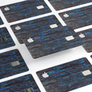 Abstract Wet Paint Dark Blues v2 - Premium Protective Decal Skin-Kit for the Apple Credit Card