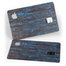 Abstract Wet Paint Dark Blues v2 - Premium Protective Decal Skin-Kit for the Apple Credit Card