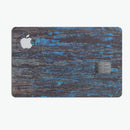 Abstract Wet Paint Dark Blues v2 - Premium Protective Decal Skin-Kit for the Apple Credit Card
