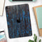 Abstract Wet Paint Dark Blues v2 - Full Body Skin Decal for the Apple iPad Pro 12.9", 11", 10.5", 9.7", Air or Mini (All Models Available)