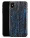 Abstract Wet Paint Dark Blues v2 - iPhone X Clipit Case
