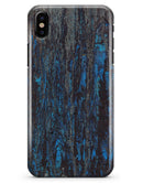 Abstract Wet Paint Dark Blues v2 - iPhone X Clipit Case
