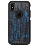 Abstract Wet Paint Dark Blues v2 - iPhone X OtterBox Case & Skin Kits