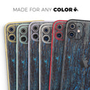 Abstract Wet Paint Dark Blues v2  - Protective Skin Wrap & Decal – Compatible with iPhone SE to iPhone 17 Pro Max (All Models)