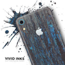 Abstract Wet Paint Dark Blues v2 - Skin-Kit for the Apple iPhone XR, XS MAX, XS/X, 8/8+, 7/7+, 5/5S/SE (All iPhones Available)