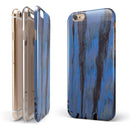 Abstract Wet Paint Dark Blues v3 iPhone 6/6s or 6/6s Plus 2-Piece Hybrid INK-Fuzed Case