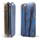 Abstract Wet Paint Dark Blues v3 iPhone 6/6s or 6/6s Plus 2-Piece Hybrid INK-Fuzed Case