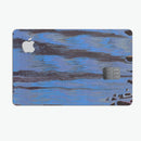 Abstract Wet Paint Dark Blues v3 - Premium Protective Decal Skin-Kit for the Apple Credit Card