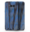 Abstract Wet Paint Dark Blues v3 - Samsung Galaxy S8 Full-Body Skin Kit