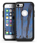 Abstract Wet Paint Dark Blues v3 - iPhone 7 or 7 Plus Commuter Case Skin Kit