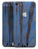 Abstract Wet Paint Dark Blues v3 - Skin-kit for the iPhone 8 or 8 Plus
