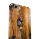 Abstract Wet Paint Dark Gold iPhone 6/6s or 6/6s Plus 2-Piece Hybrid INK-Fuzed Case