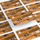 Abstract Wet Paint Dark Gold - Premium Protective Decal Skin-Kit for the Apple Credit Card