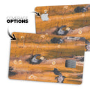 Abstract Wet Paint Dark Gold - Premium Protective Decal Skin-Kit for the Apple Credit Card