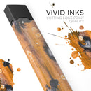 Abstract Wet Paint Dark Gold - Premium Decal Protective Skin-Wrap Sticker compatible with the Juul Labs vaping device