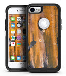 Abstract Wet Paint Dark Gold - iPhone 7 or 7 Plus Commuter Case Skin Kit